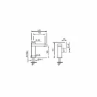 Sidospak Handfatblandare utan avlopp i mässing Tillverkad i Italien - Panela Viadurini