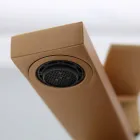 Modern tvättställsblandare i krom eller färgad mässing fyrkantig design - Zago Viadurini