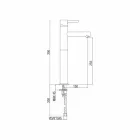 Utökad tvättställsblandare i mässing utan avlopp Tillverkad i Italien - Ermia Viadurini