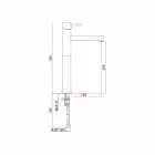 Utökad tvättställsblandare i mässing utan avlopp Tillverkad i Italien - Ermia Viadurini