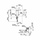 Modern bidéblandare med pop-up avfall i krommetall - zanio Viadurini