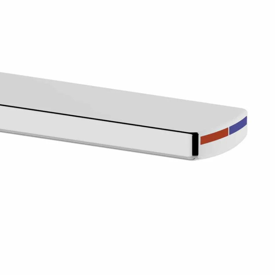 Modern tvättställsblandare i förkromad metall - Zanio Viadurini