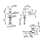 Engrepps bidéblandare klassisk design förkromad mässing - artemisia Viadurini