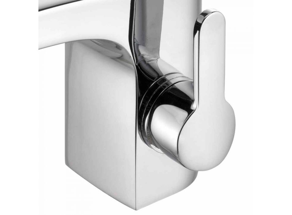 Modern design med engreppsblandare för badrums tvättställ Kromfinish - Gonzo Viadurini