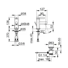 Engrepps tvättställsblandare Klassisk design Krom Mässing - Artemisia Viadurini
