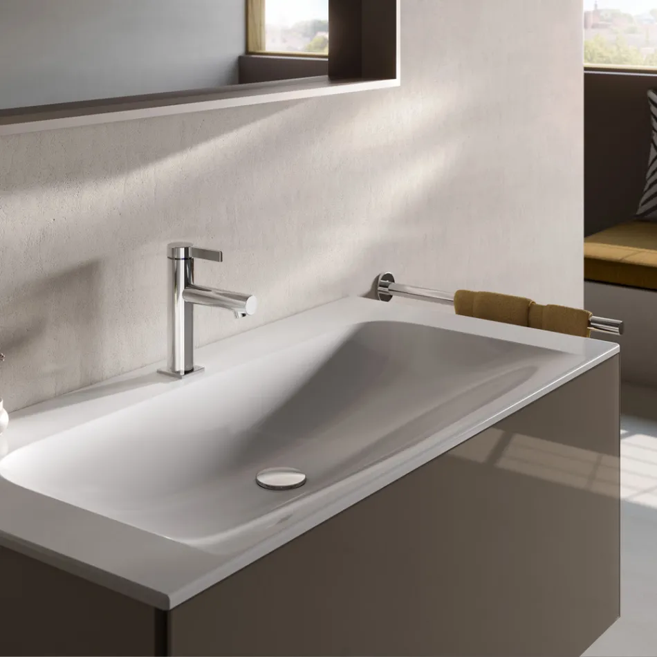 Engrepps tvättställsblandare Klassisk design Krom Mässing - Artemisia Viadurini