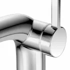 Modern 1-grepps handfatblandare med metallavlopp - Pinto Viadurini