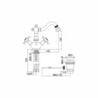 Klassisk hålblandare för bidé i mässing Made in Italy - Lisca Viadurini