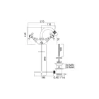 Vintage enkelhåls bidéblandare i mässing Tillverkad i Italien - Elisea Viadurini