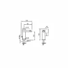 Tillverkad i Italien Bidéblandare med sidospak - Panela Viadurini
