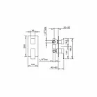 Made in Italy Design 3-vägs duschblandare - Bibo Viadurini