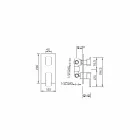 Duschblandare med tre utlopp avledare Made in Italy - Sika Viadurini