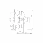 Designblandare för utomhusdusch i mässing Made in Italy - Neno Viadurini