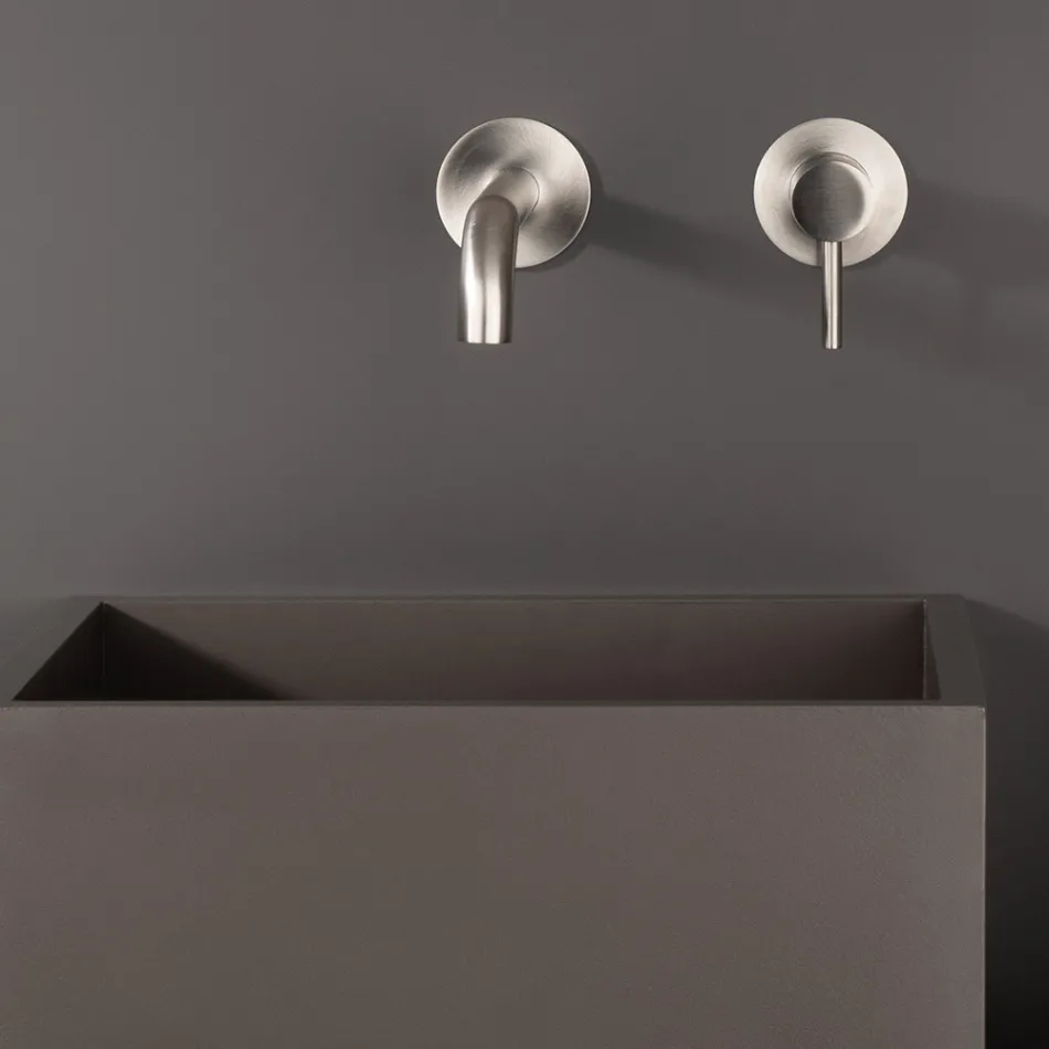 Inbyggd diskbänksblandare i rostfritt stål AISI 316L - Artigli Viadurini