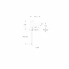 Modern handfatblandare i mässing tillverkad i Italien - Besugo Viadurini