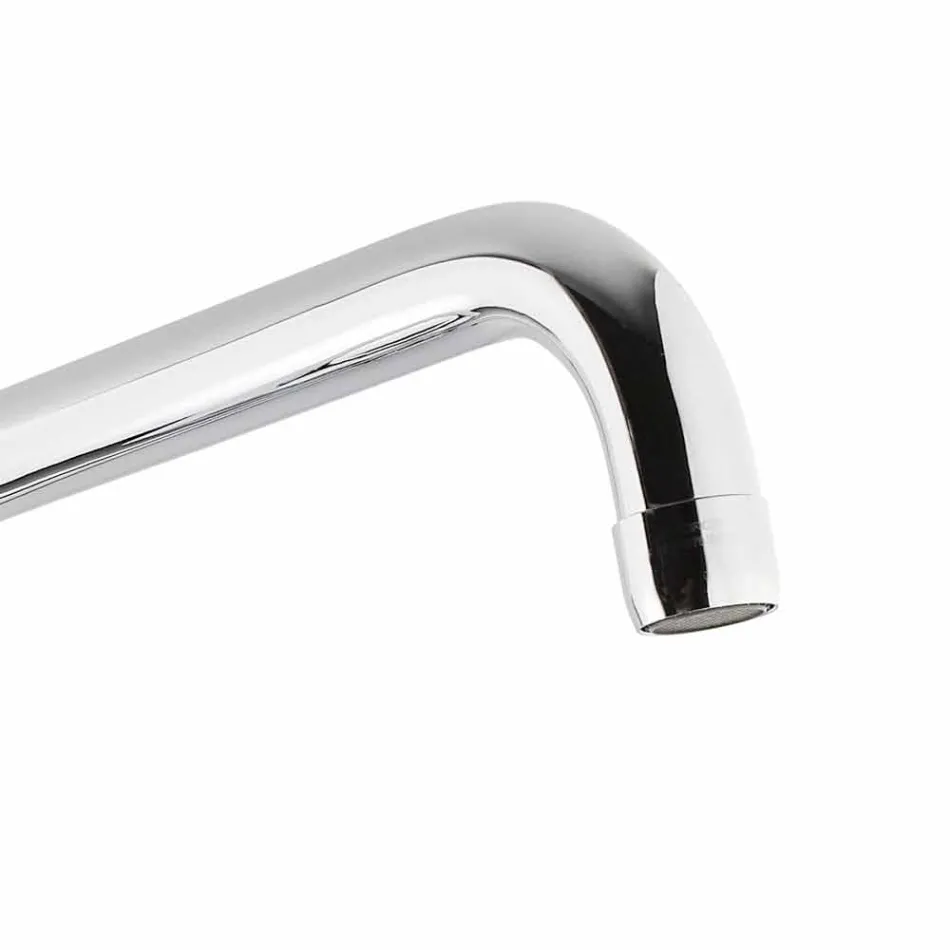 Justerbar köksblandare i mässing i krom, tillverkad i Italien - Cino Viadurini