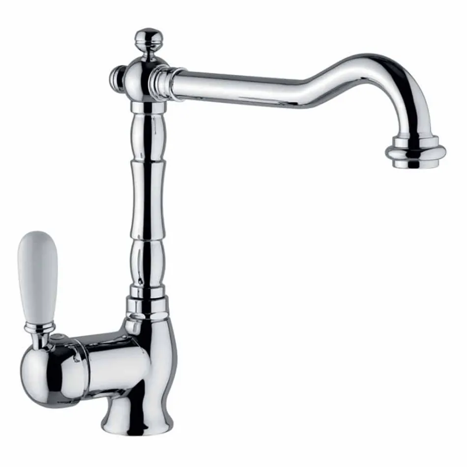 Klassisk köksblandare i mässing tillverkad i Italien - Adonis Viadurini