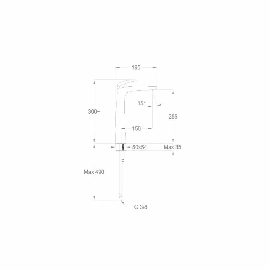 Tvättställsblandare i mässing Tillverkad i Italien - Filipo Viadurini