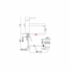 Tvättställsblandare i förkromad mässing med avlopp tillverkad i Italien - Ermia Viadurini