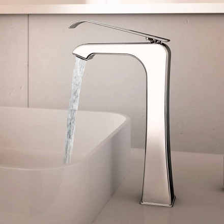 Tillverkad i Italien Design Chrome Messing Basin Mixer - Bonina Viadurini
