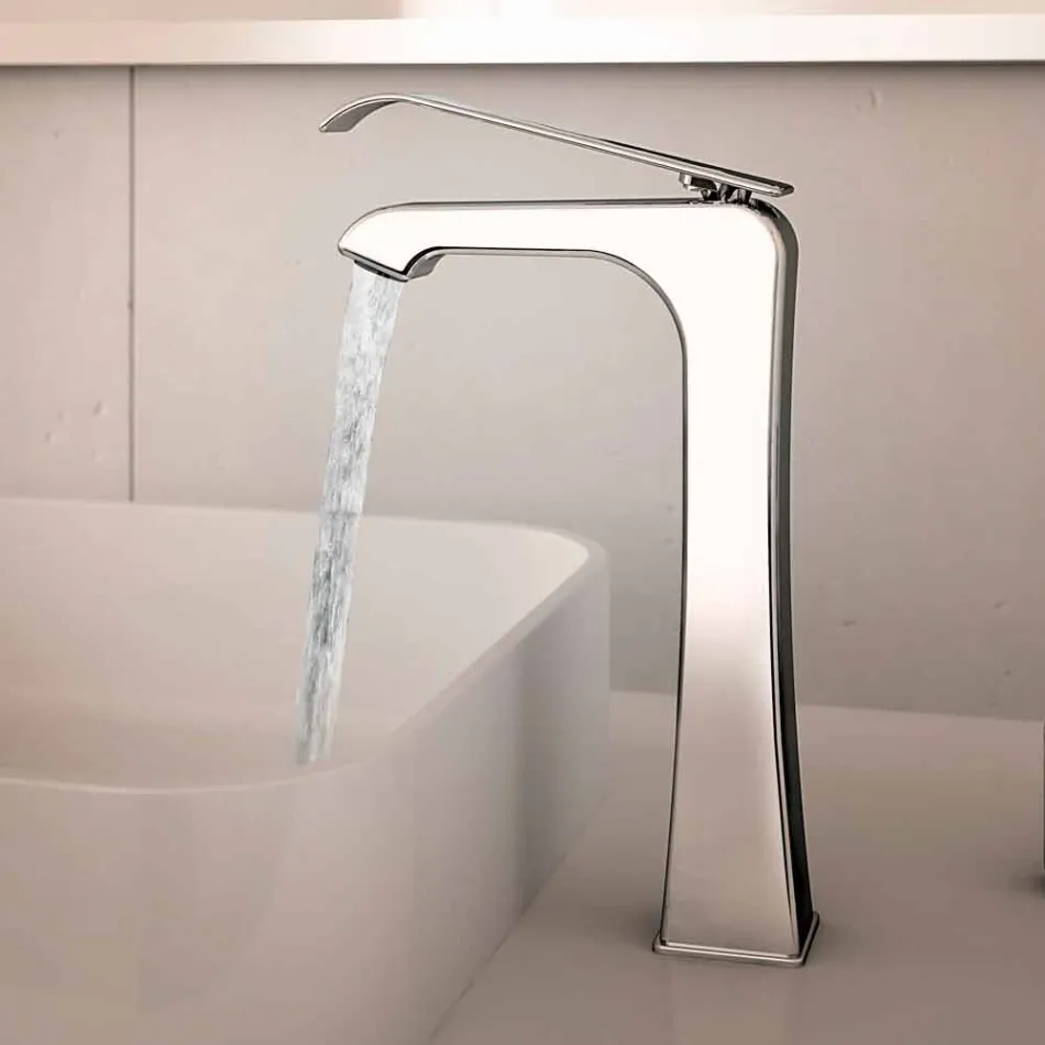 Tillverkad i Italien Design Chrome Messing Basin Mixer - Bonina Viadurini
