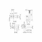 Made in Italy Design Inbyggd badkarblandare - Bibo Viadurini