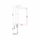 Utökad handfatblandare utan avlopp Tillverkad i Italien - Ermia Viadurini