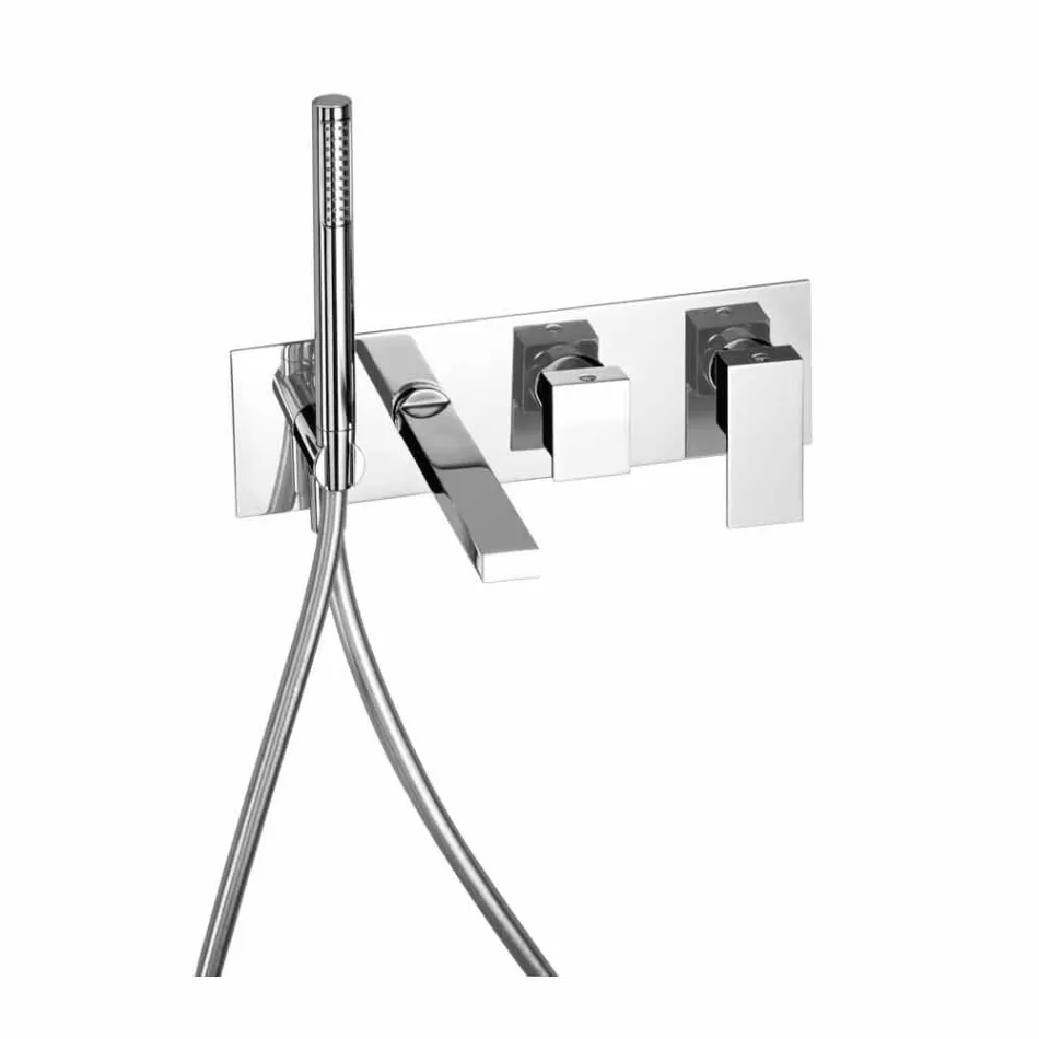 Inbyggd badblandare med avledare tillverkad i Italien - Panela Viadurini