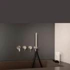 Inbyggd badkarsblandare i rostfritt stål AISI 316L - Klor Viadurini