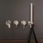 Inbyggd badkarsblandare i rostfritt stål AISI 316L - Klor Viadurini