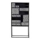 Etniskt mosaikskåp 4 dörrar 6 lådor i mangoträ - Vanitoso Viadurini