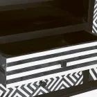 Etniskt mosaikskåp 4 dörrar 6 lådor i mangoträ - Vanitoso Viadurini