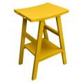 Badrumsmöbler i gul återvunnen teak med sidokrokar - Raomi