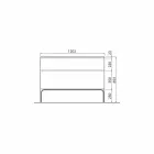 Badrumsskåp med handfat i lackat trä 120x85x46cm Amber, tillverkat i Italien Viadurini