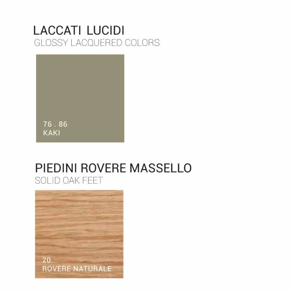 Badrumsskåp med handfat i lackat trä 120x85x46cm Amber, tillverkat i Italien Viadurini