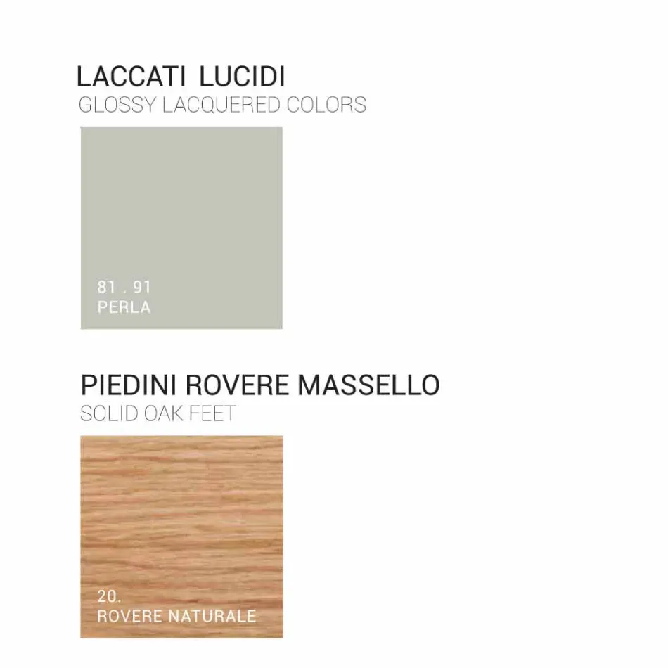 Badrumsskåp med integrerat modernt handfat Amber, harts och lackerat trä Viadurini