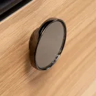 100 cm vägghängt badrumsskåp i 8 mm härdat glas och europeisk ek - Excelsior Viadurini