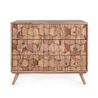 Sheesham Design träbyrå 3 lådor Homemotion - Fregene Viadurini