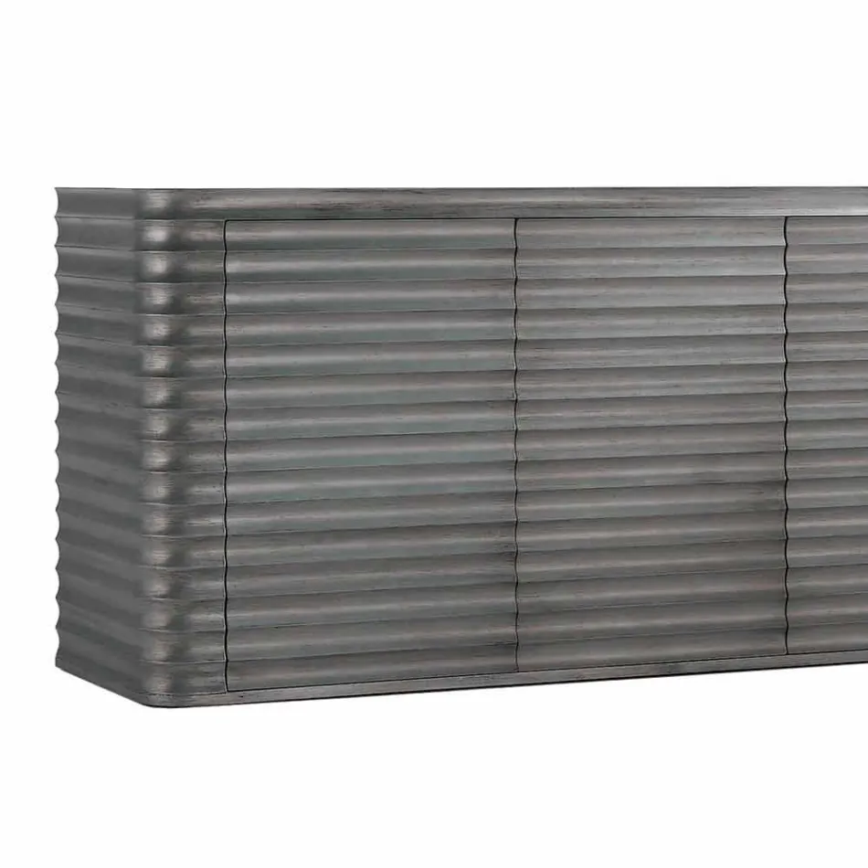 Mobil med 4 trädörrar gjuten konstruktion, L230xP49 cm, Dana Viadurini