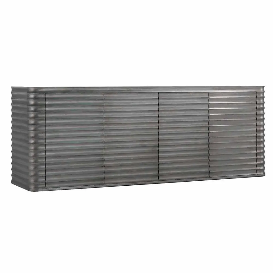 Mobil med 4 trädörrar gjuten konstruktion, L230xP49 cm, Dana Viadurini