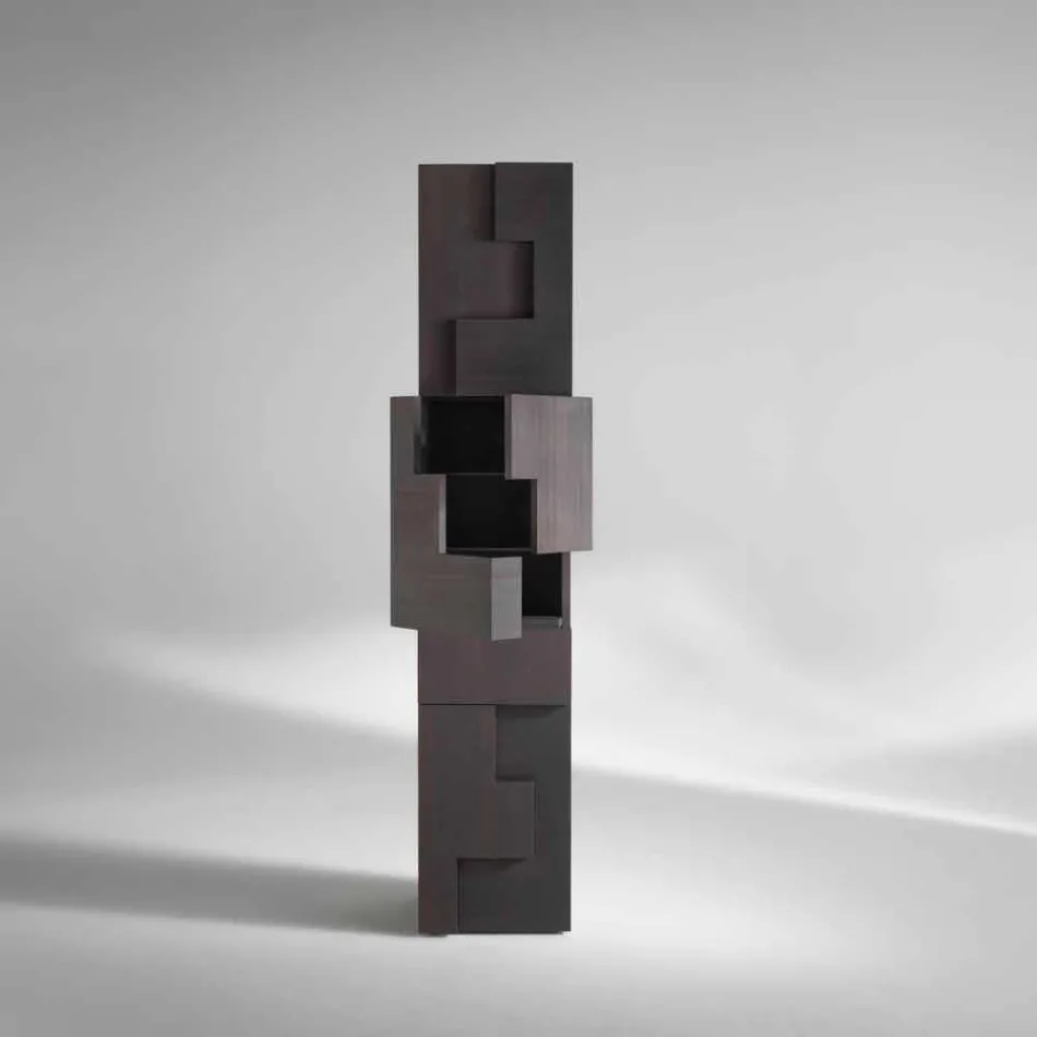 Skåp kolumn i borstad lärk Azalea Viadurini