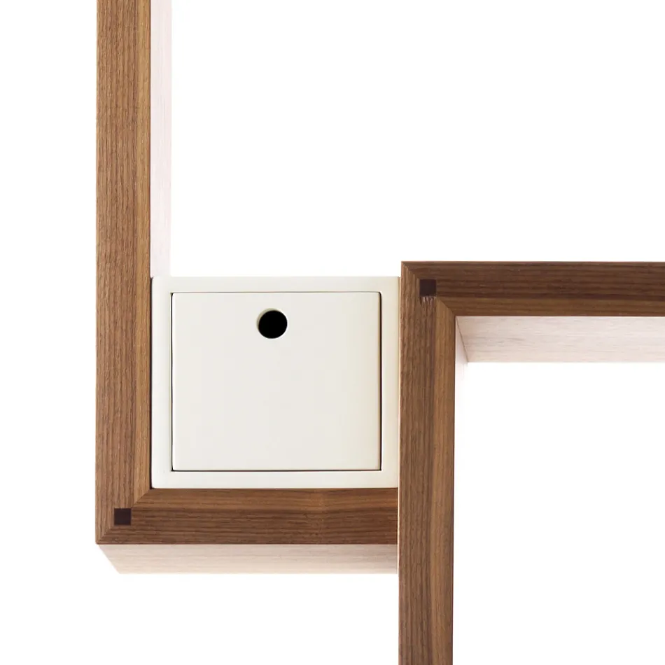 Grilli My Cat design träbehållare skåp tillverkad i Italien Viadurini