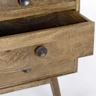 Mobil skänk 2 dörrar 3 lådor i vintage mangoträ - Desiderio Viadurini