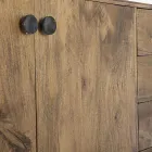 Mobil skänk 2 dörrar 3 lådor i vintage mangoträ - Desiderio Viadurini