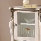 Klassisk vardagsrumsmöbler med 1 glas- eller trädörr Tillverkad i Italien - London Viadurini