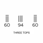 Designmöbler i trä med runda hyllor i Gres Made in Italy - Aspide Viadurini