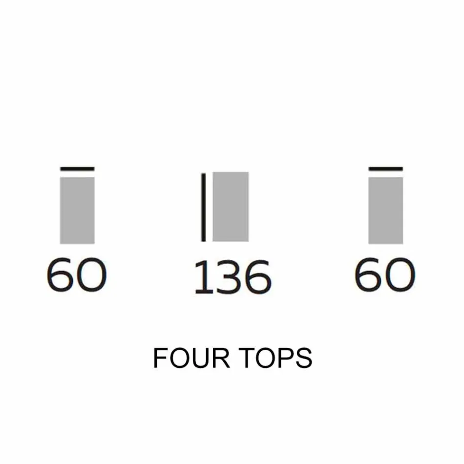 Designmöbler i trä med runda hyllor i Gres Made in Italy - Aspide Viadurini