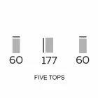 Designmöbler i trä med runda hyllor i Gres Made in Italy - Aspide Viadurini