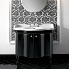 Modernt skåp med två glansiga lackerade dörrar tillverkat i Italien - godis Viadurini