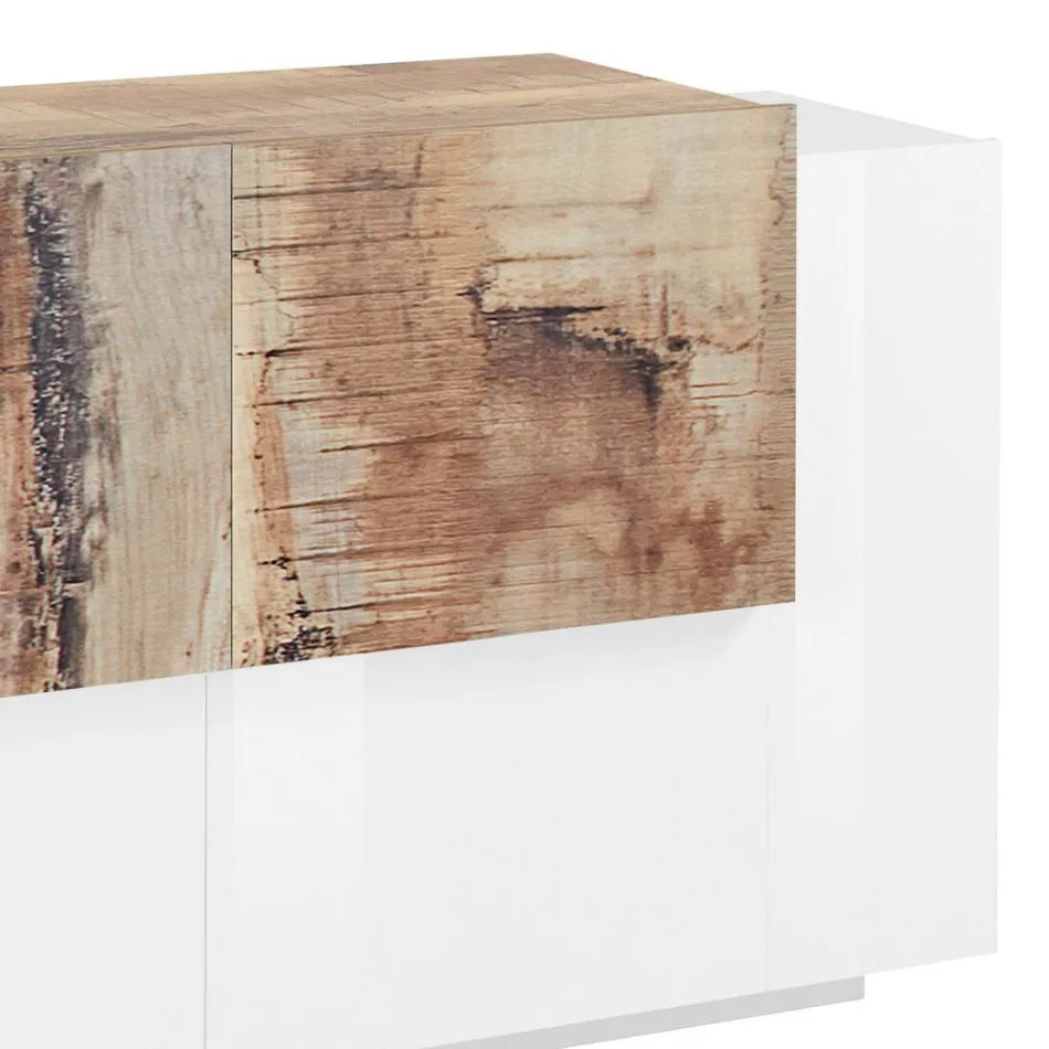 Vardagsrumsmöbler 2 Dörrar och 2 Dörrar i Trä 2 Finisher - Therese Viadurini